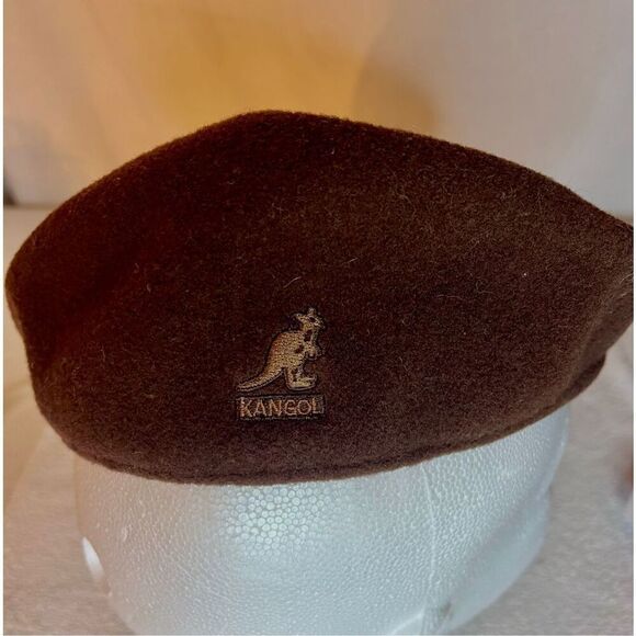 Vintage Kangol Brown Wool Newsboy Cap Hat Size XL - Picture 1 of 6